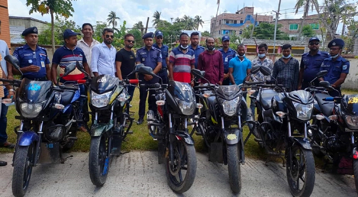 শরীয়তপুরে মোটরসাইকেল চোর চক্রের ৫ সদস্য আটক,৭দিনের রিমান্ড মঞ্জুর