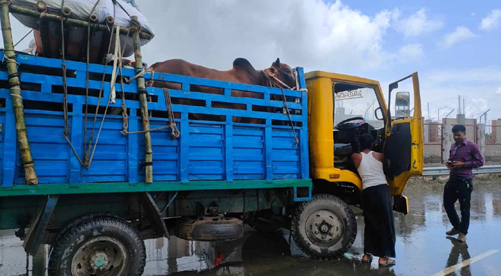 আবারো পদ্মাসেতুর টোলপ্লাজার ব্যারিয়ারে ধাক্কা