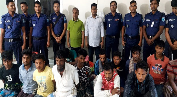 নড়িয়ায় ৭২ জেলে আটক