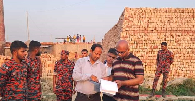 ভেদরগঞ্জে  লাইসেন্সবিহীন ইটভাটা সিলগালা