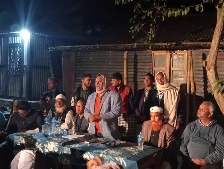 আতলাকুড়িতে আবদুর রশিদ গোলন্দাজ এর ওঠান বৈঠক