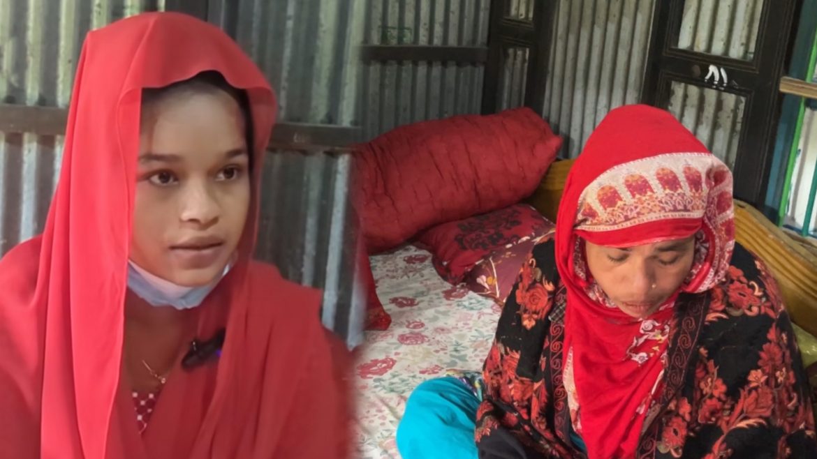 শরীয়তপুরের গোসাইরহাটে বিয়ের দাবিতে মা মেয়ে খালাসহ ছেলের বাড়ীতে অনশন