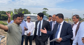 শরীয়তপুর-ঢাকা মহাসড়কের কাজের অগ্রগতি পরিদর্শন করলেন শরীয়তপুর  জেলা প্রশাসক