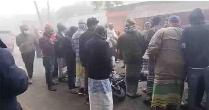 নড়িয়ায় ঘন কুয়াশায় সড়ক দুর্ঘটনা, ট্রাকের চাপায় প্রাণ গেল মোটরসাইকেল আরোহীর