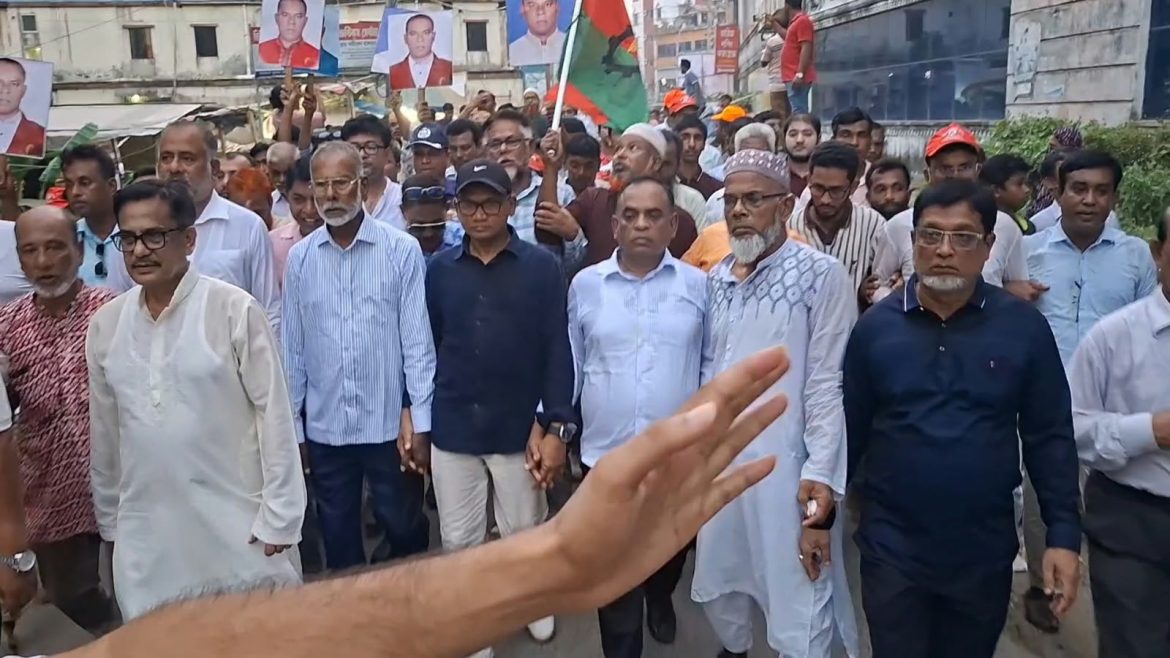 শরীয়তপুরে যুবদলের ৪৮তম প্রতিষ্ঠাবার্ষিকীতে মিছিল