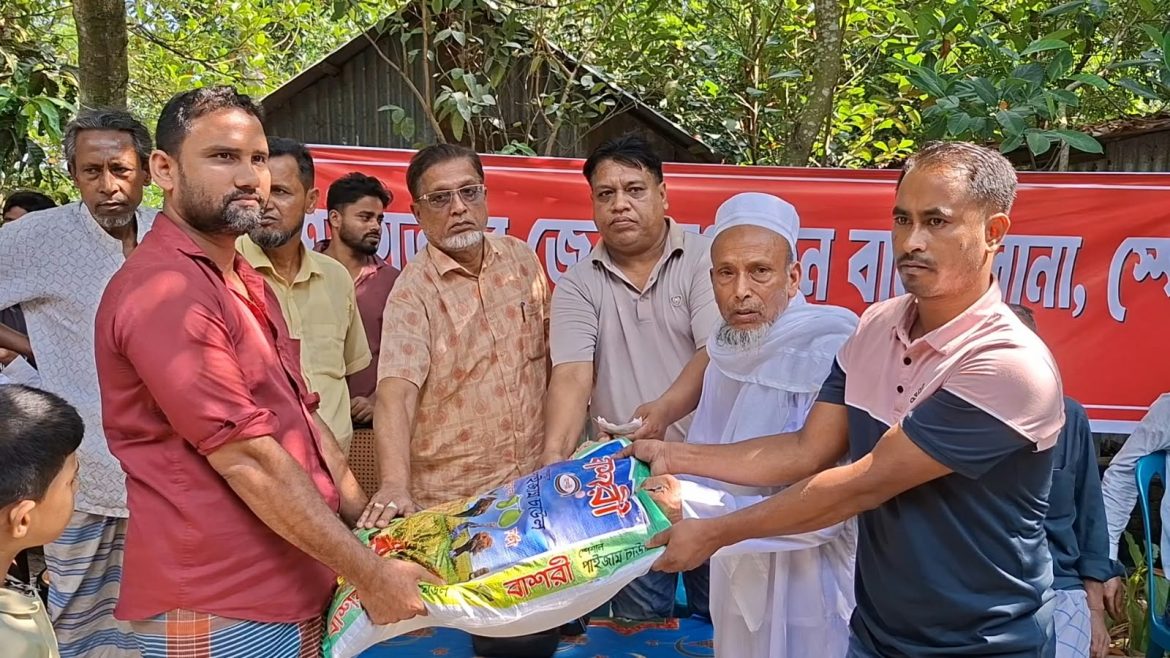 স্পেনের বার্সোলনা শরীয়তপুর জেলা সংগঠন  এর উদ্যোগে ত্রাণ বিতরন